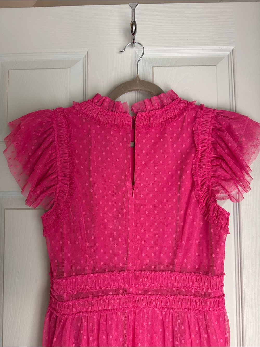 Boden Hot Pink Tiered Maxi Dress - Picture 5 of 17